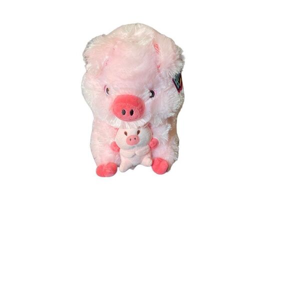NWT Nanco, billy buddy, pink, plush stuffed animal toy pig 10 x 7 - Picture 5 of 6